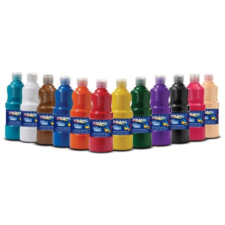 Prang Washable Tempera Paint, 12 Assorted Colors 10796